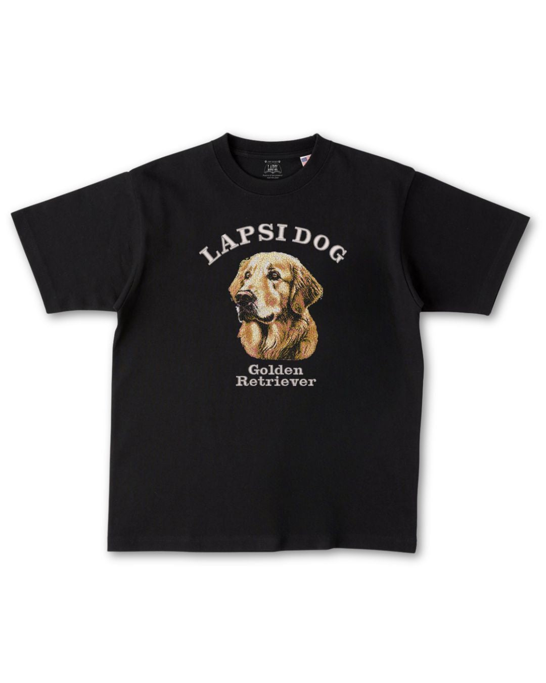 ゴールデンレトリバー ミディアム フェイス&サークルロゴ 刺繍 T