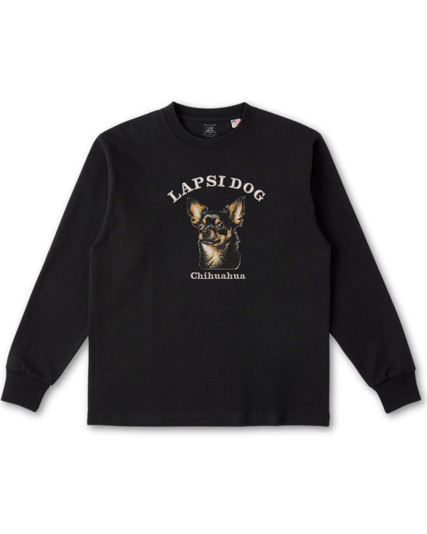 チワワ ミディアム フェイス&サークルロゴ 刺繍 ロンT