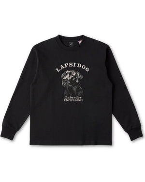 ラブラドールレトリバー ミディアム フェイス&サークルロゴ 刺繍 ロンT