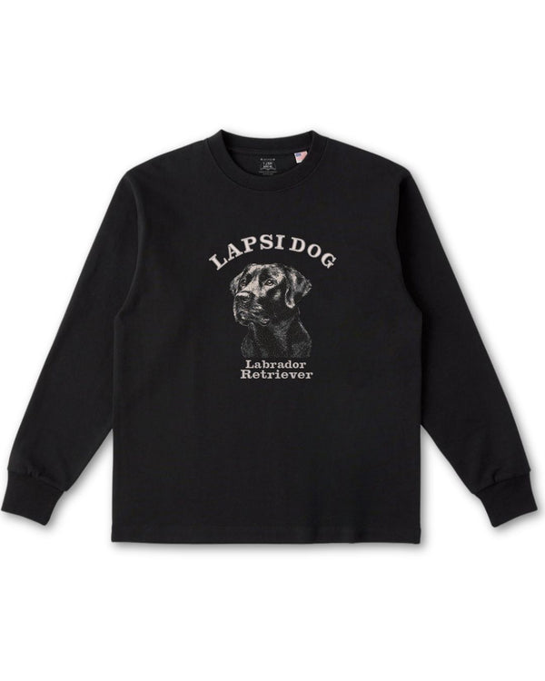 ラブラドールレトリバー ミディアム フェイス&サークルロゴ 刺繍 ロンT