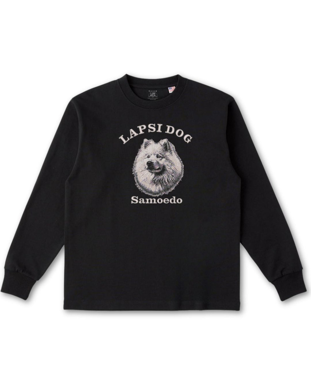 サモエド ミディアム フェイス&サークルロゴ 刺繍 ロンT