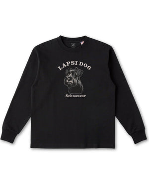 シュナウザー ミディアム フェイス&サークルロゴ 刺繍 ロンT