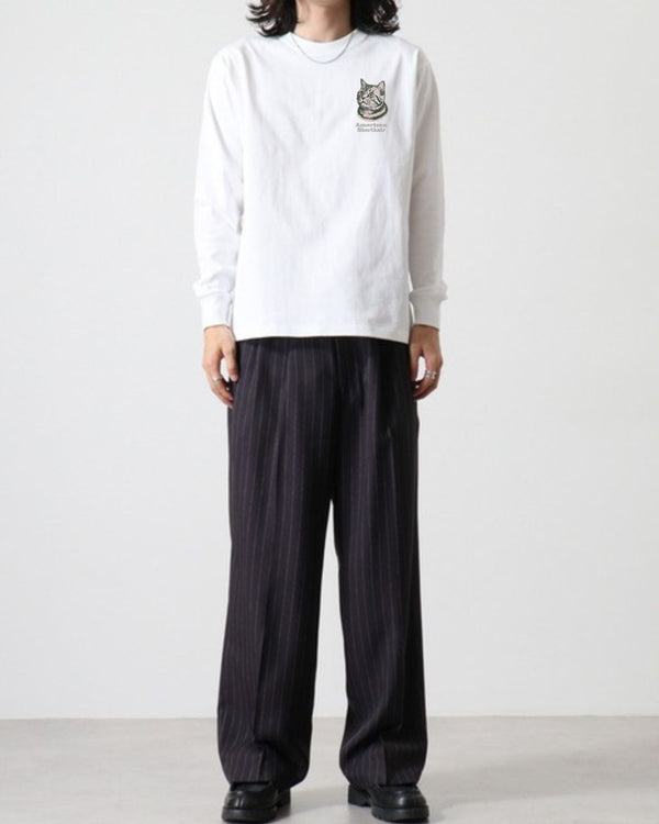 ラグドール フェイス&ロゴ 刺繍 ロンＴ