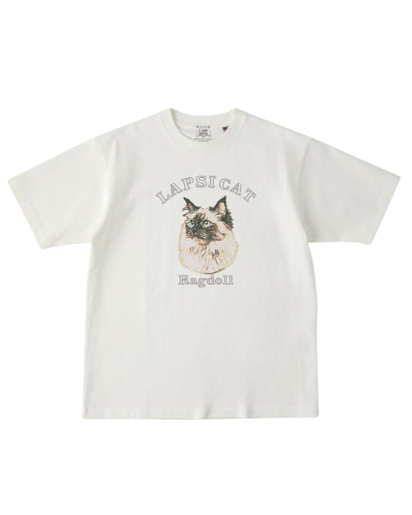 ラグドール ミディアム フェイス&サークルロゴ 刺繍 Tシャツ