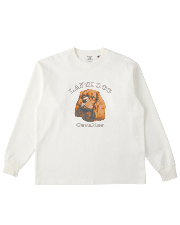 キャバリア ミディアム フェイス&サークルロゴ 刺繍 ロンT