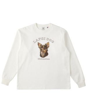 チワワ ミディアム フェイス&サークルロゴ 刺繍 ロンT