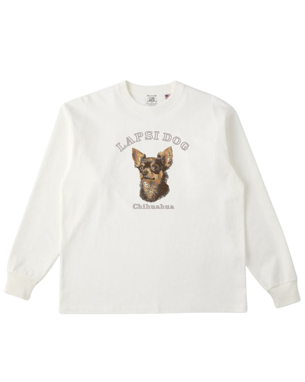 チワワ ミディアム フェイス&サークルロゴ 刺繍 ロンT