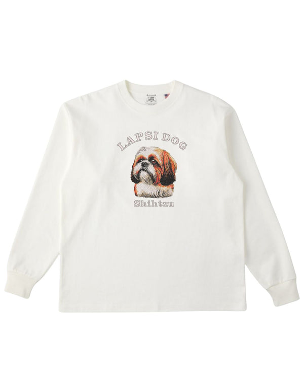 シーズー ミディアム フェイス&サークルロゴ 刺繍 ロンT