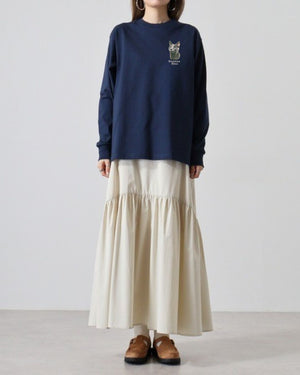 ラグドール フェイス&ロゴ 刺繍 ロンＴ