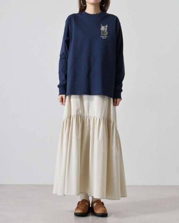 ラグドール フェイス&ロゴ 刺繍 ロンＴ