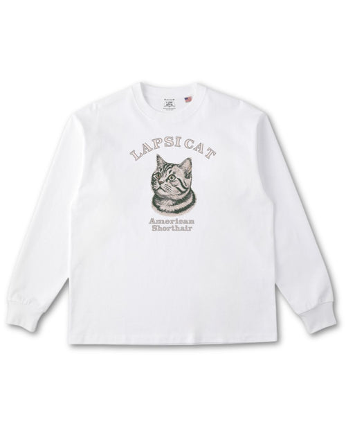 アメリカンショートヘア ミディアム フェイス&サークルロゴ 刺繍 ロンＴ