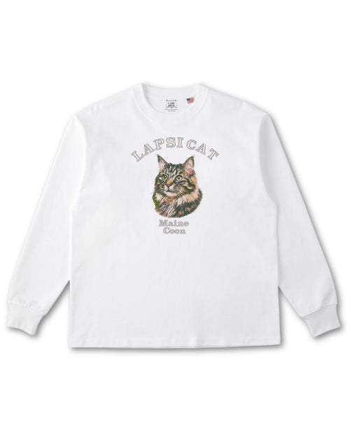 メインクーン ミディアム フェイス&サークルロゴ 刺繍 ロンＴ