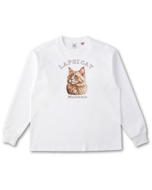 マンチカン ミディアム フェイス&サークルロゴ 刺繍 ロンＴ