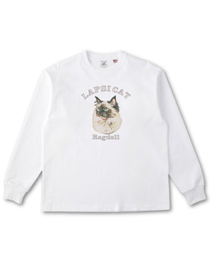 ラグドール ミディアム フェイス&サークルロゴ 刺繍 ロンＴ