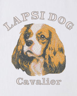 キャバリア ミディアム フェイス&サークルロゴ 刺繍 ロンT