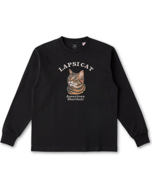 アメリカンショートヘア ミディアム フェイス&サークルロゴ 刺繍 ロンＴ