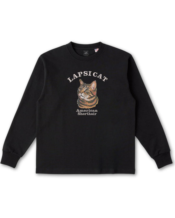 アメリカンショートヘア ミディアム フェイス&サークルロゴ 刺繍 ロンＴ