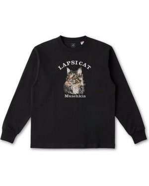 マンチカン ミディアム フェイス&サークルロゴ 刺繍 ロンＴ