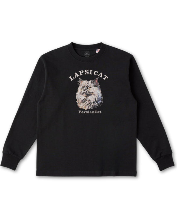 ペルシャ猫 ミディアム フェイス&サークルロゴ 刺繍 ロンＴ