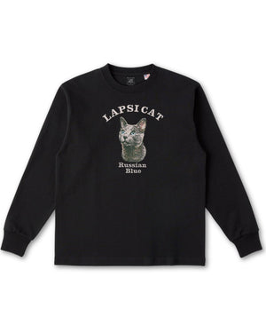 ロシアンブルー ミディアム フェイス&サークルロゴ 刺繍 ロンＴ