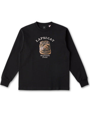 スコティッシュフォールド ミディアム フェイス&サークルロゴ 刺繍 ロンＴ