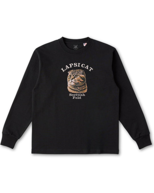 スコティッシュフォールド ミディアム フェイス&サークルロゴ 刺繍 ロンＴ