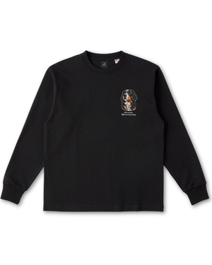 バーニーズマウンテンドッグ フェイス&ロゴ 刺繍 ロンT