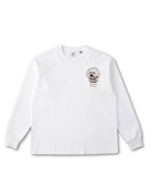 ビションフリーゼフェイス&ロゴ 刺繍 ロンT