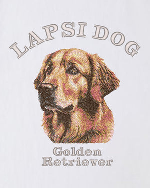 ゴールデンレトリバー ミディアム フェイス&サークルロゴ 刺繍 ロンT