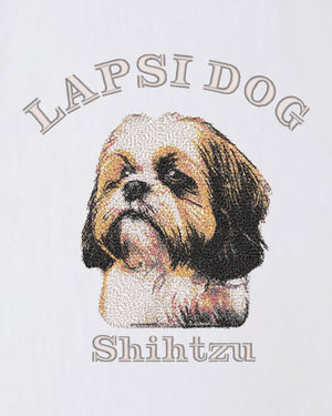 シーズー ミディアム フェイス&サークルロゴ 刺繍 ロンT