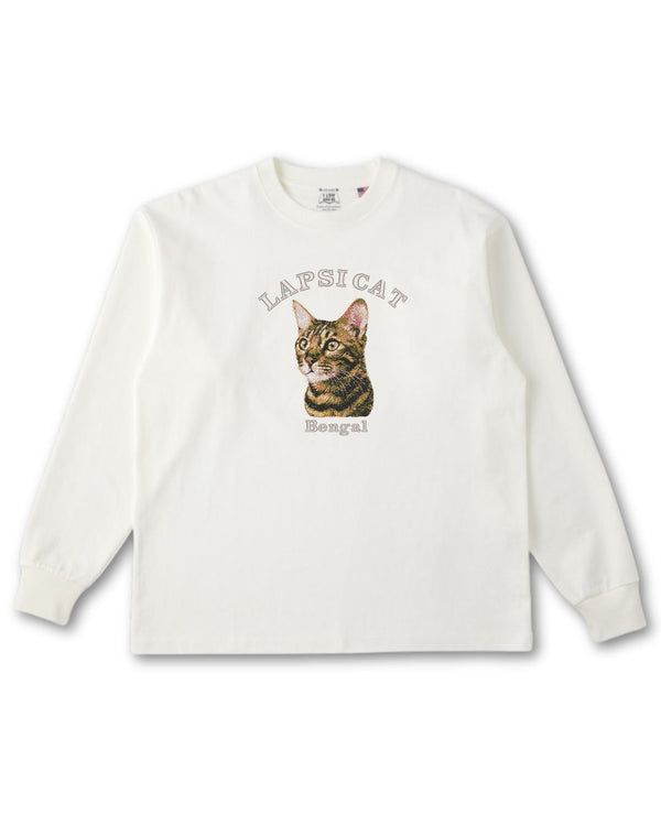 ベンガル ミディアム フェイス&サークルロゴ 刺繍 ロンＴ