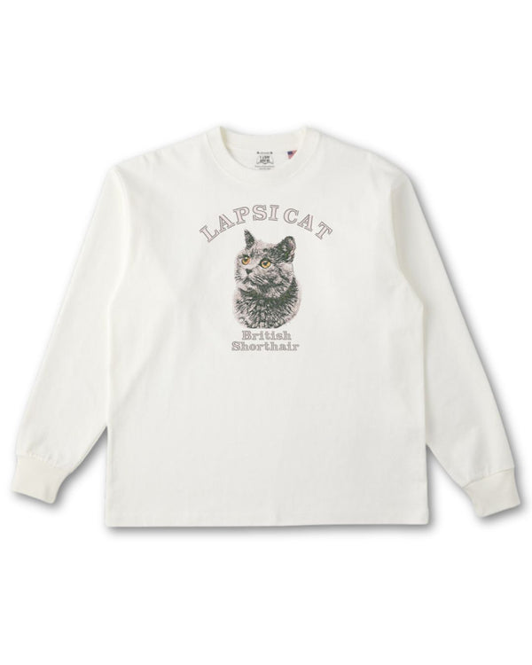 ブリッティッシュショートヘア ミディアム フェイス&サークルロゴ 刺繍 ロンＴ