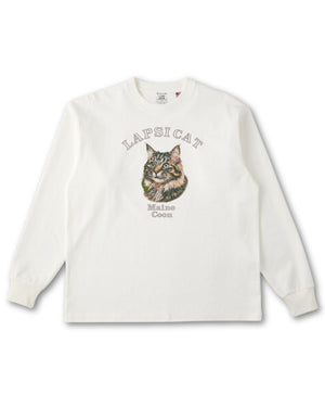 メインクーン ミディアム フェイス&サークルロゴ 刺繍 ロンＴ