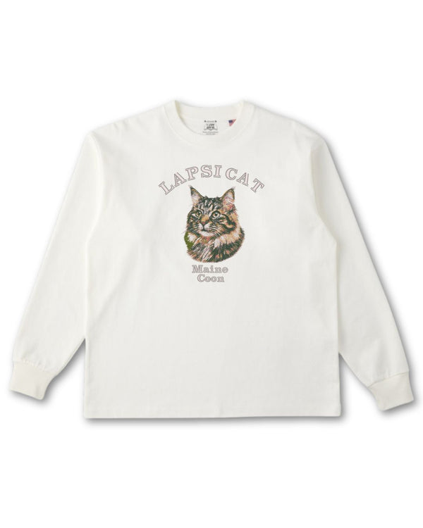 メインクーン ミディアム フェイス&サークルロゴ 刺繍 ロンＴ