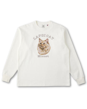 ミヌエット ミディアム フェイス&サークルロゴ 刺繍 ロンＴ