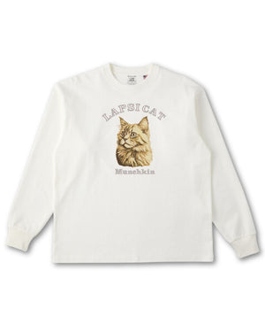 マンチカン ミディアム フェイス&サークルロゴ 刺繍 ロンＴ