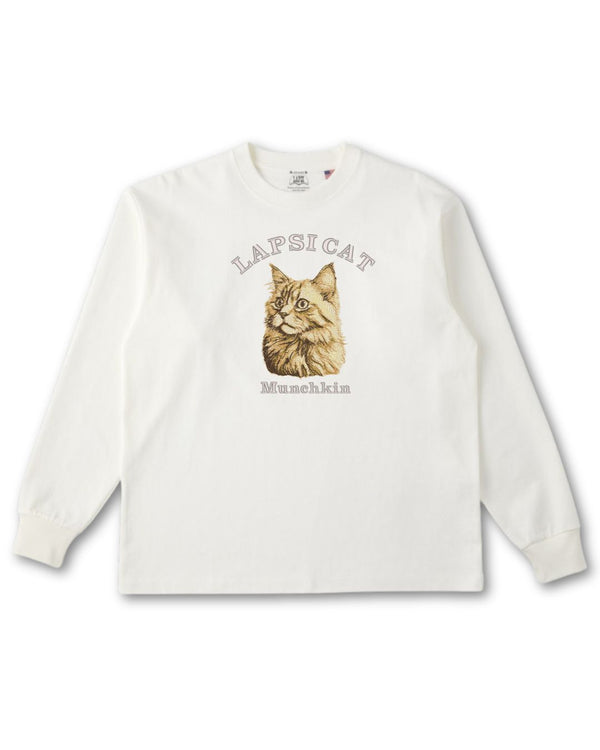 マンチカン ミディアム フェイス&サークルロゴ 刺繍 ロンＴ