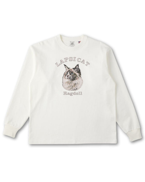 ラグドール ミディアム フェイス&サークルロゴ 刺繍 ロンＴ