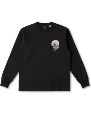 ビションフリーゼフェイス&ロゴ 刺繍 ロンT