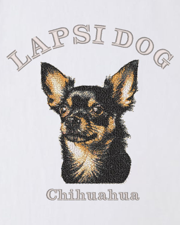 チワワ ミディアム フェイス&サークルロゴ 刺繍 ロンT
