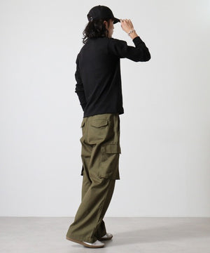 サモエド ミディアム フェイス&サークルロゴ 刺繍 ロンT