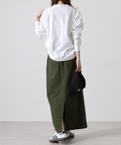 サモエド ミディアム フェイス&サークルロゴ 刺繍 ロンT