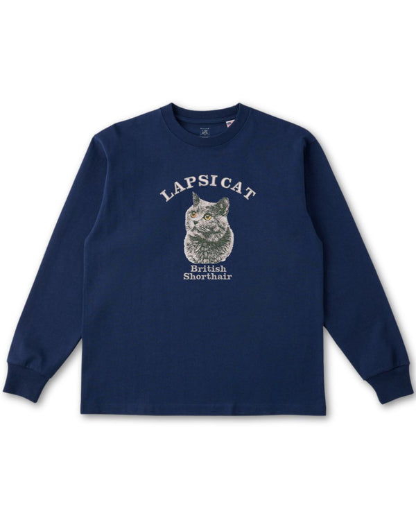 ブリッティッシュショートヘア ミディアム フェイス&サークルロゴ 刺繍 ロンＴ