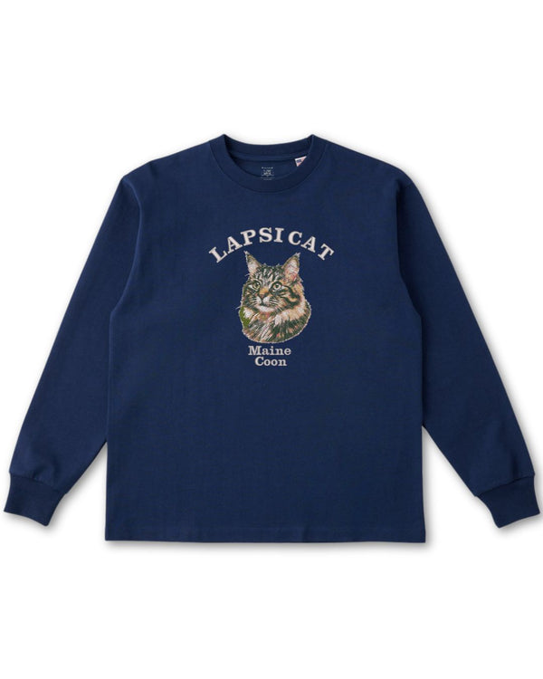 メインクーン ミディアム フェイス&サークルロゴ 刺繍 ロンＴ