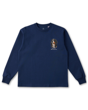 バーニーズマウンテンドッグ フェイス&ロゴ 刺繍 ロンT