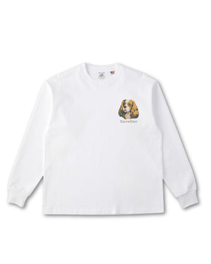 キャバリア フェイス&ロゴ 刺繍 ロンT