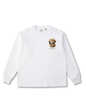 ゴールデンレトリバー フェイス&ロゴ 刺繍 ロンT