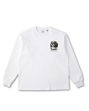 シーズー フェイス&ロゴ 刺繍 ロンT