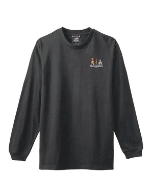 LAPSI Three dog print series cavalier long sleeve tee