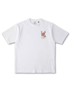 フレンチブルドック フェイス&ロゴ 刺繍 Tシャツ